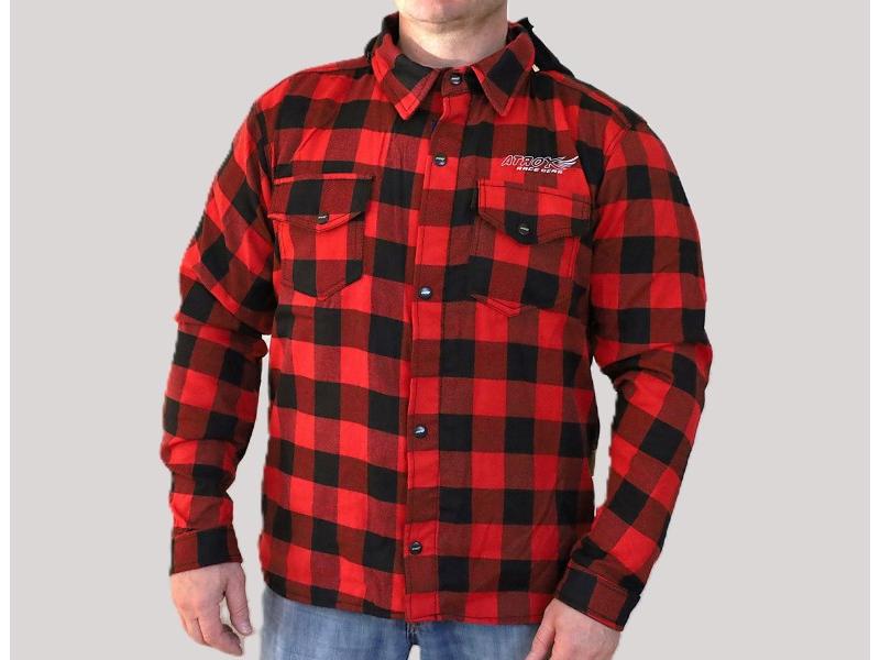 Kurtka flanelowa, czerwona, rozmiar L