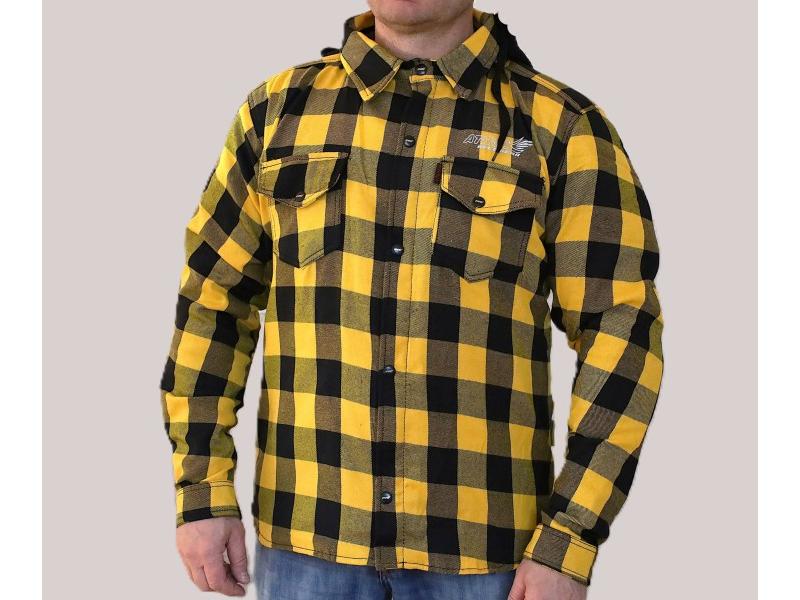 Kurtka flanelowa, żółta, rozmiar M